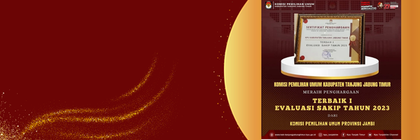 Terbaik I Evaluasi SAKIP Tahun 2023 dari Komisi Pemilihan Umum Provinsi Jambi