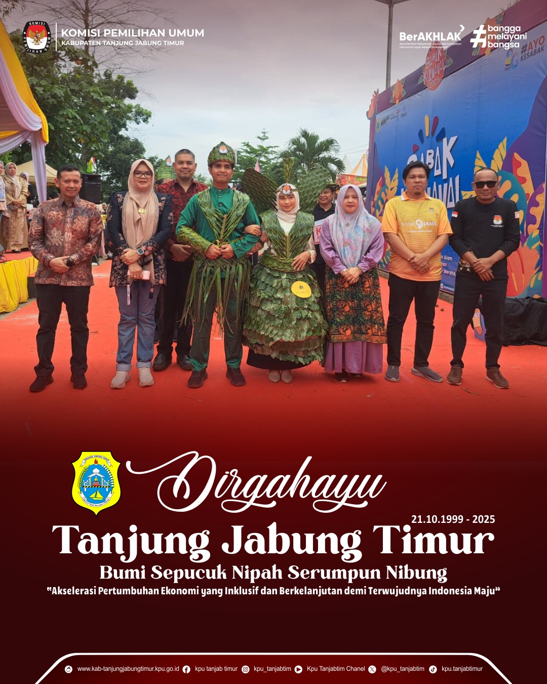 KPU Kab. Tanjung Jabung Timur mengikuti Sabak Karnaval 2025_25 Okt 2025