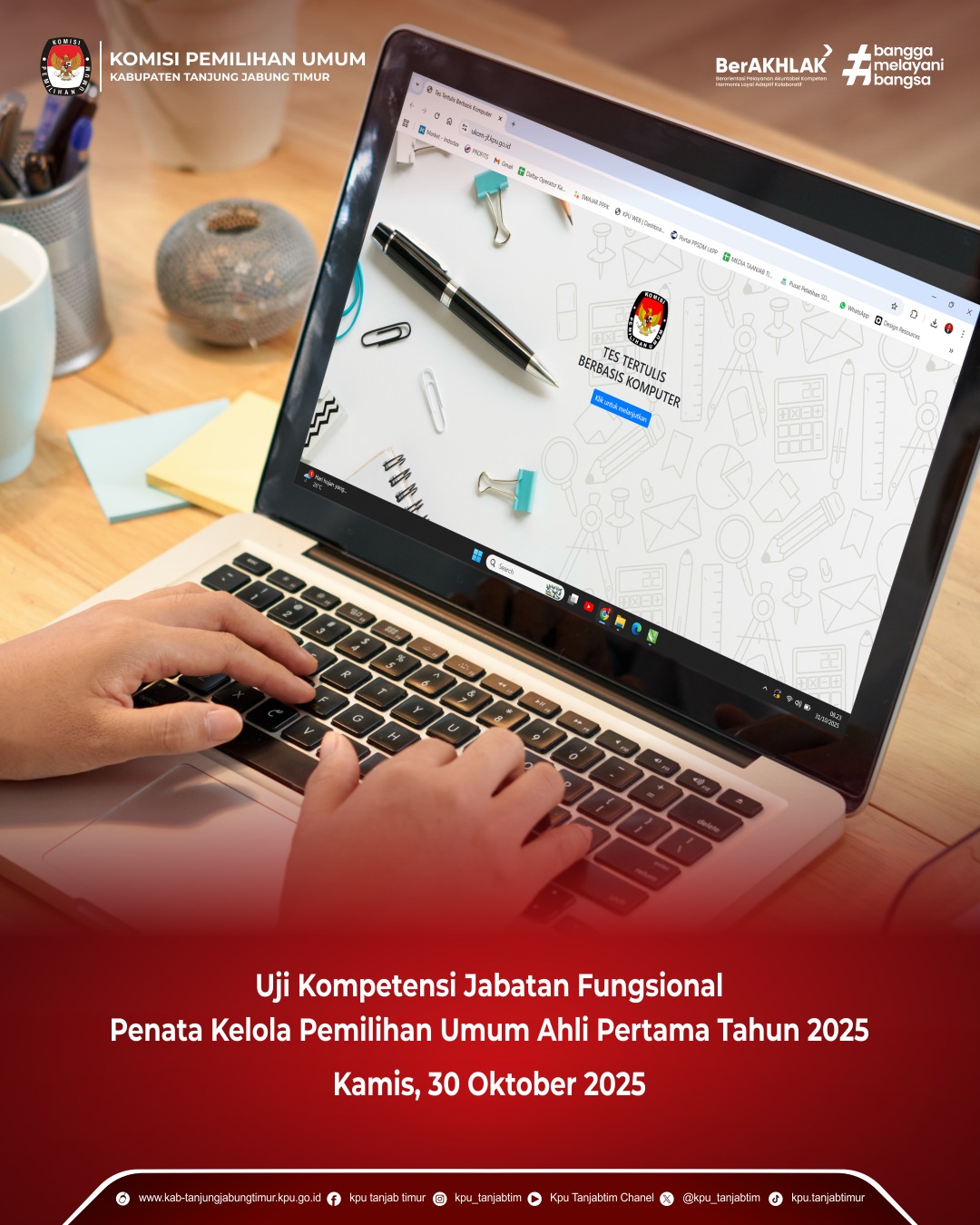 Uji Kompetensi jabatan Fungsional Penata Kelola Pemilu Ahli Pertama Tahun 2025_Kamis, 30 Okt 2025