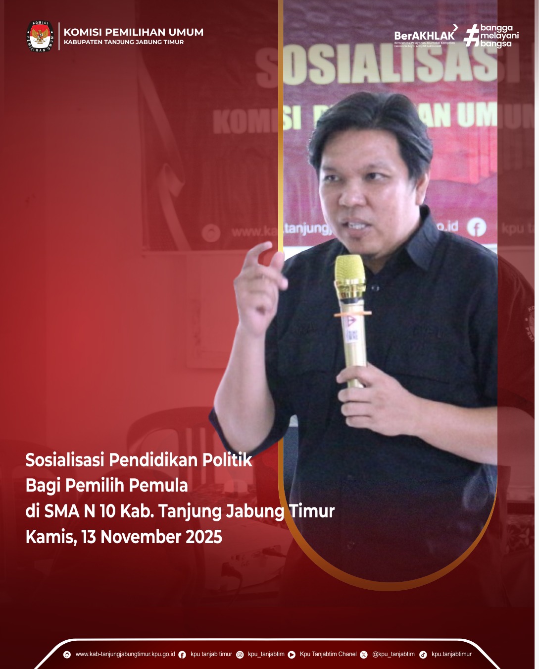 Sosialisasi Pendidikan Politik bagi Pemilih Pemula di SMAN 10 TJT_13 Nov 2025