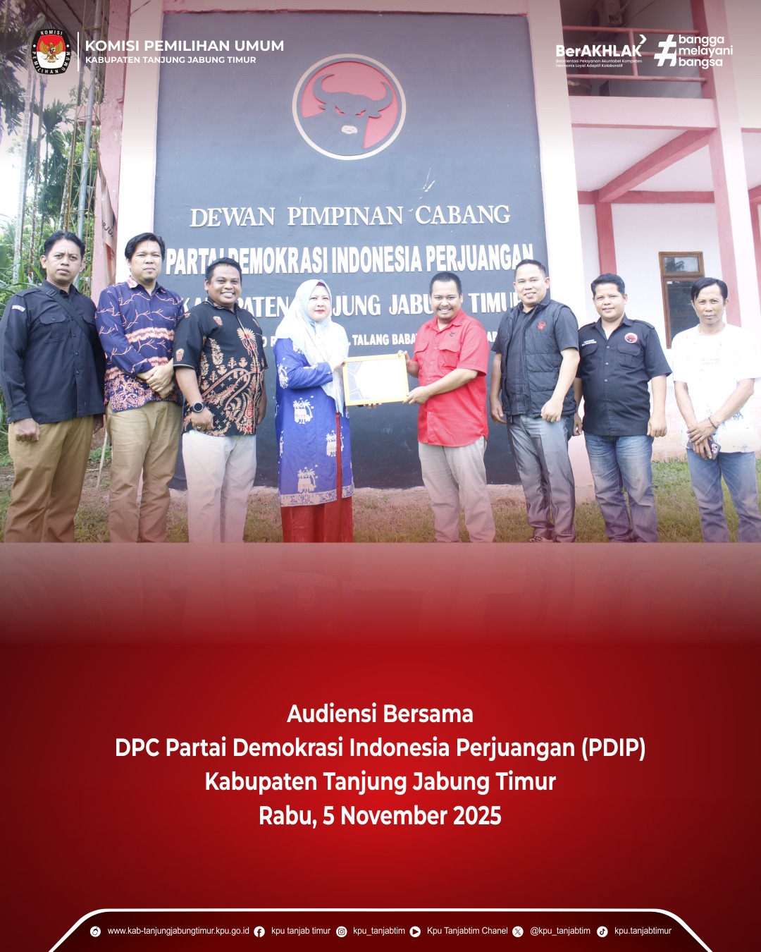Audiensi Bersama DPC Partai PDI-P Kab. TJT_Rabu, 5 Nov 2025