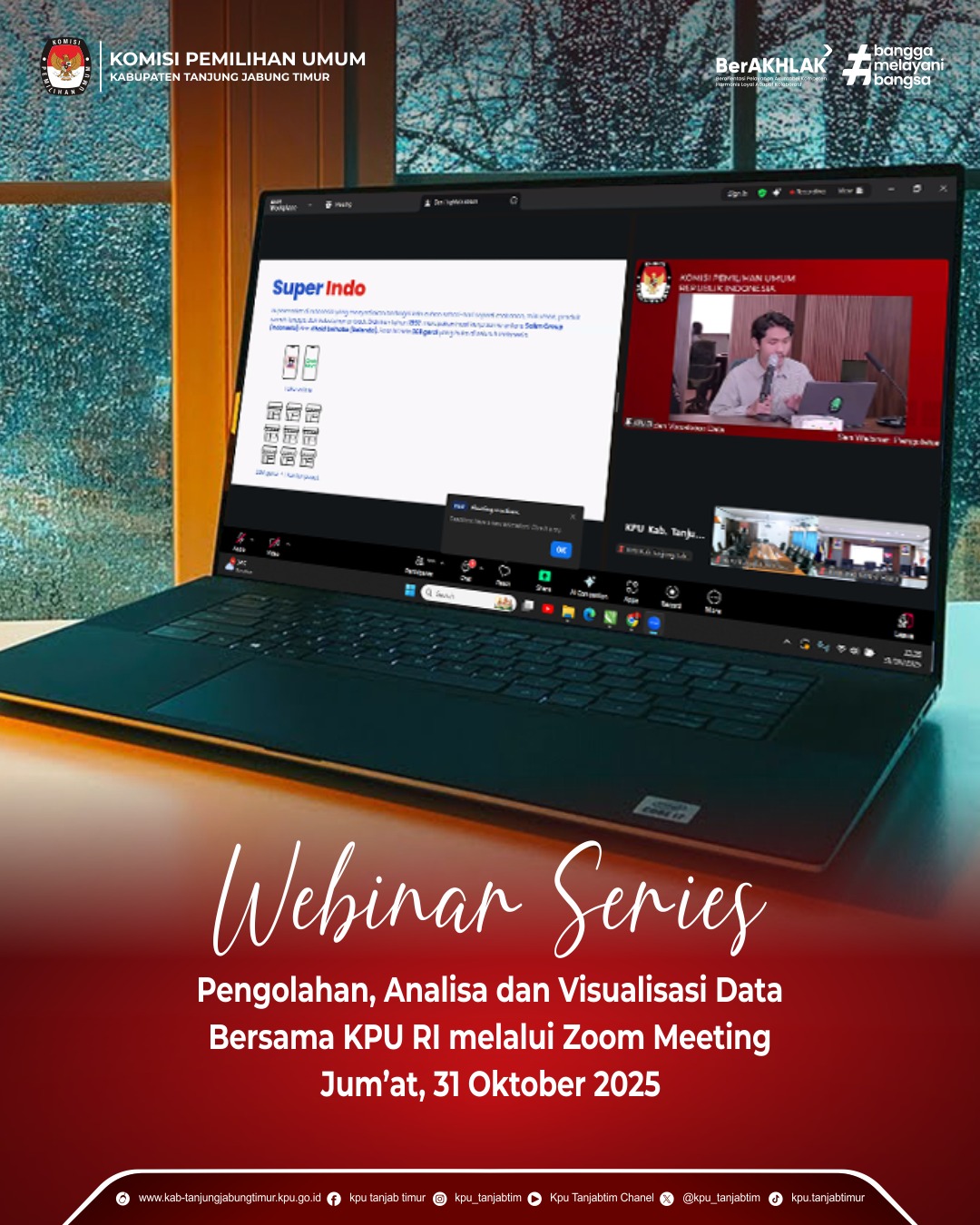 Webinar Series Pengolahan, Analisa dan Visualisasi Data Bersama KPU RI_Jumat, 31 Oktober 2025